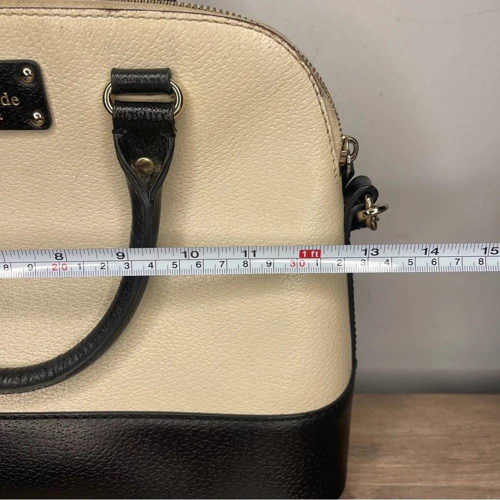 Kate Spade Wellesley Rachelle‎ off white and black handbag crossbody purse